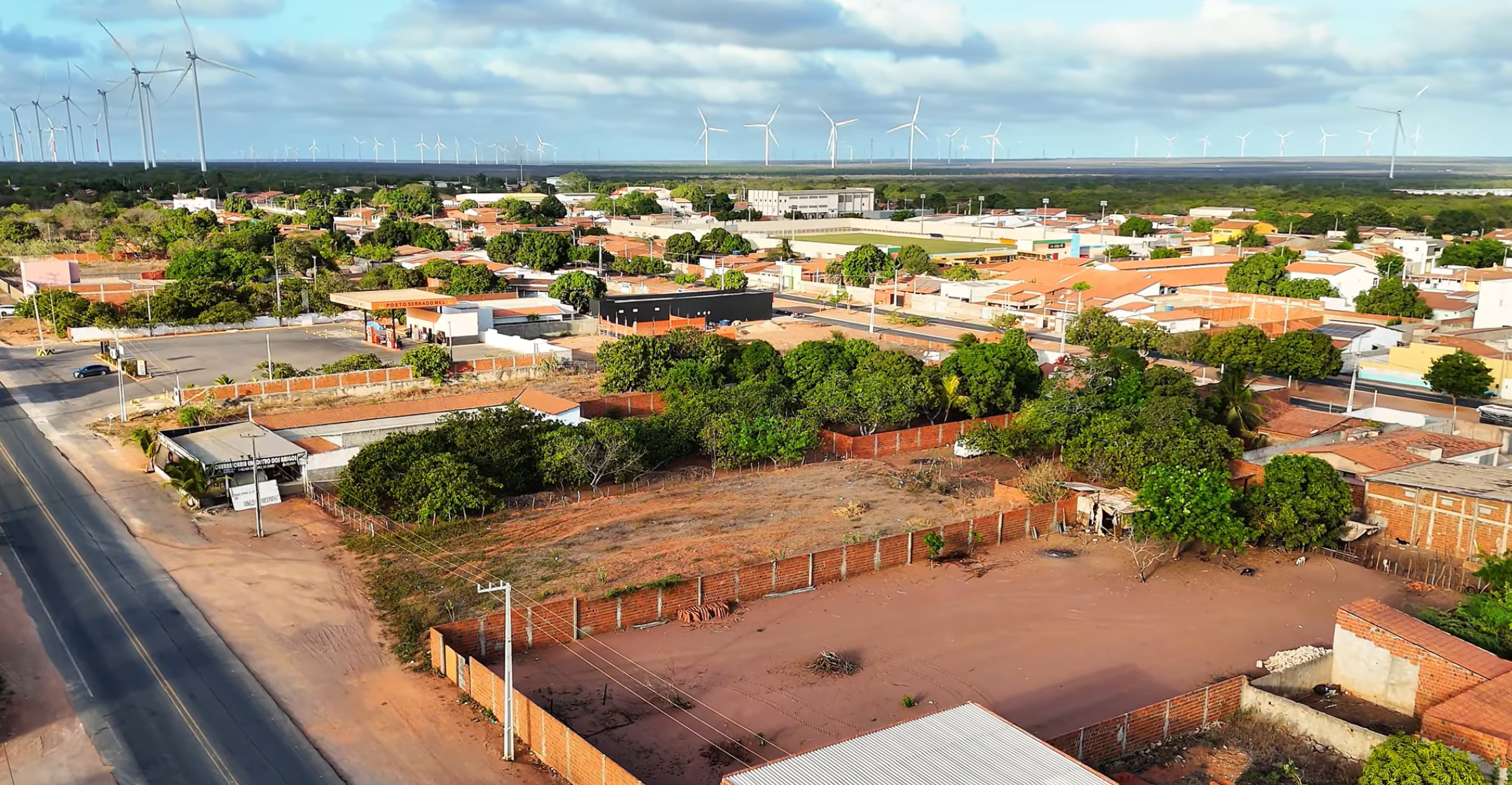 Vista da cidade de Serra do Mel, no Rio Grande do Norte